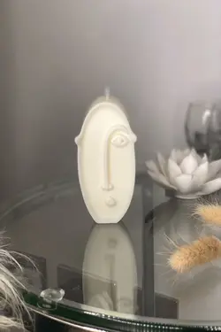 شمع معطر صورت بلند طراحی پودر سفید انسان برند Angel Mum کد 1649324949