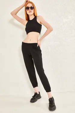شلوار راحتی بافتنی جاگر ساده زنانه برند oshebu کد 1649297712