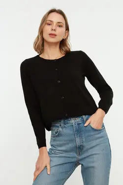 ست بافتنی بلوز- بافت مشکی برند TRENDYOLMİLLA کد 1649290388