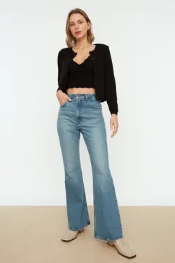 ست بافتنی بلوز- بافت مشکی برند TRENDYOLMİLLA کد 1649290388