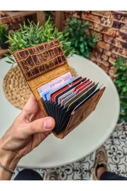کیف پول زنانه 660100% اصل چرم جا کارتی برند Visso leather کد 1649449566