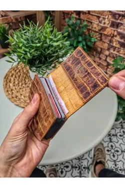 کیف پول زنانه 660100% اصل چرم جا کارتی برند Visso leather کد 1649449566