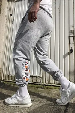 شلوار راحتی چاپ طرح‎دار پاچه طوسی مردانه برند MODAGEN کد 1649480348