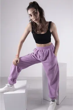 شلوار راحتی جیب دار پلار کشی پاچه نیلی مردانه زنانه برند Vatkalimon کد 1649480288