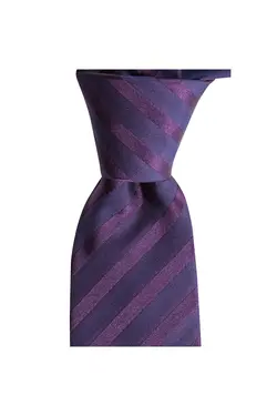 کراوات ابریشم راه‎راه بنفش سانتی متر برند 1001 Kravat کد 1649613127
