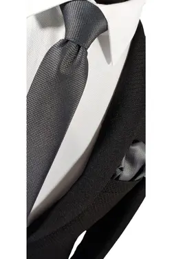 کراوات ست دستمال طرحدار رنگ دودی برند BLC Basic Line Co. کد 1649612647