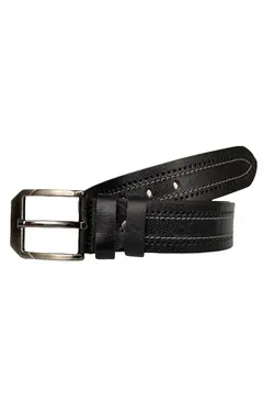 کمربند اسپرت جین طرح‎دار 100100% اصل مشکی چرم 4.5cm برند GoDeri کد 1649611266