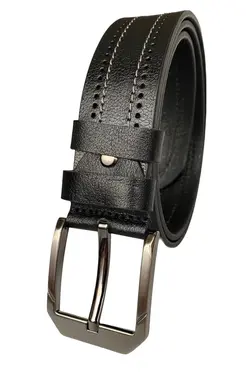 کمربند اسپرت جین طرح‎دار 100100% اصل مشکی چرم 4.5cm برند GoDeri کد 1649611266