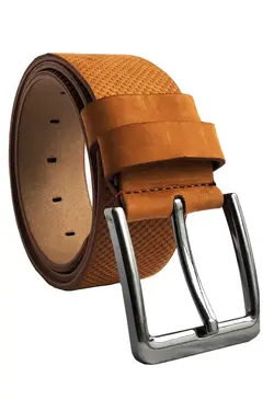 کمربند چرم اسپرت شلوار جین طرح‎دار قهوه ای مردانه 100% اصل سانتی متر برند Parscraft کد 1649611027