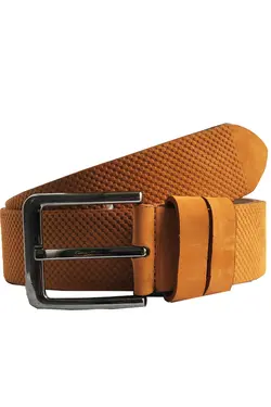 کمربند چرم اسپرت شلوار جین طرح‎دار قهوه ای مردانه 100% اصل سانتی متر برند Parscraft کد 1649611027