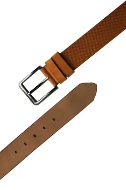 کمربند چرم اسپرت شلوار جین طرح‎دار قهوه ای مردانه 100% اصل سانتی متر برند Parscraft کد 1649611027