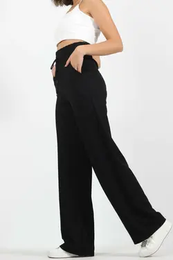 شلوار راحتی دور کمر بلند دوخت جلو زنانه برند Neylim کد 1649608156