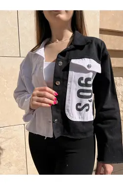 کت برش سفید مشکی برند BearCollection کد 1649602813