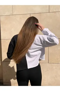 کت برش سفید مشکی برند BearCollection کد 1649602813