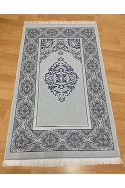 ریش‎ریش سجاده تافتا طرح‎دار سرمه ای برند ayhan home ev tekstili کد 1649593939