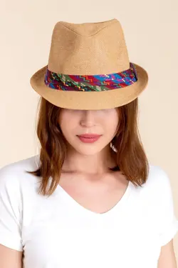 کلاه حصیری قهوه ای برند LadyColor کد 1649691249