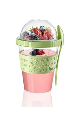 ظرف ماست میوه درب‎دار قاشق دار برند Kitchen Design Lab کد 1649795429