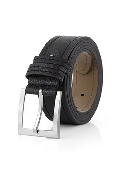 کمربند چرم دوخت رنگ مشکی مردانه برند POLO Rucci کد 1649788266