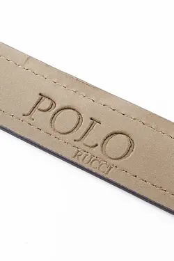 کمربند چرم دوخت رنگ مشکی مردانه برند POLO Rucci کد 1649788266
