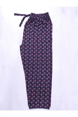 پیژامه برگ طرح‎دار زنانه مشکی برند ÖZIRMAK کد 1649786528