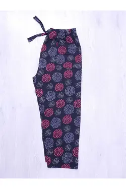 پیژامه برگ طرح‎دار زنانه مشکی برند ÖZIRMAK کد 1649786528