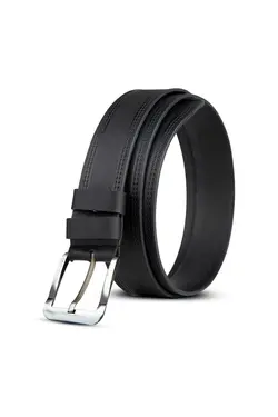کمربند چرم اصل مشکی مردانه 4cm برند Goay کد 1649787932