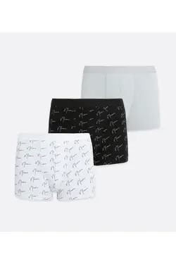 لباس زیر ست راحت پنبه ای طرح‎دار رنگی مردانه برند New Look کد 1649766966