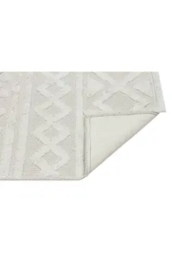 قالیچه قابل شستشو بافتنی ابر و باد طرح 7601کرم فرش برند Apex کد 1649764926