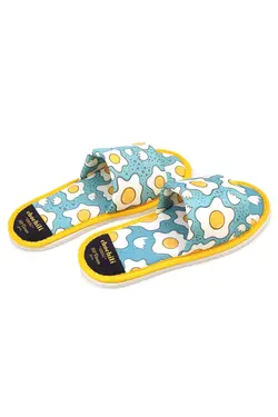 دمپایی لژدار تخم مرغ نرم جلو طرح‎دار روشن سبز برند Chochili کد 1649718427