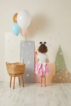 دامن از پشت پنبه روبان دار رنگی صورتی دخترانه برند Babyjoko کد 1649887992