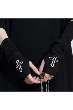 کراس انگشت نصفه نوع دوتایی مشکی برند Köstebek کد 1649877314