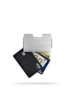 کیف پول فلزی نقره ای جا کارتی برند VERBIER کد 1649871128