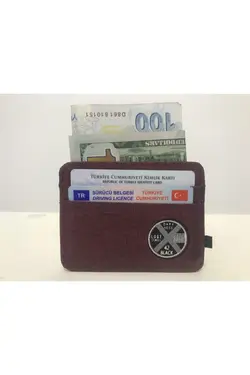 کیف پول جا کارتی زرشکی برند İmat کد 1649871030