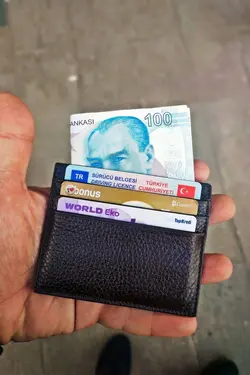 کیف پول جا کارتی قهوه‎ای چرم اصل برند VANİLLA COLLECTİON کد 1649875088