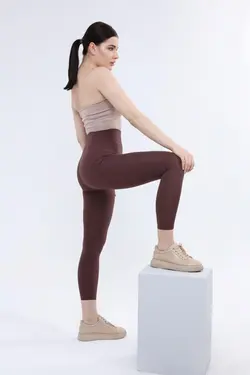 تایت اضافی اسپرت کمربند دار دور کمر بلند لیز نمیخورد کلفت راه‎راه برند crıtıcman کد 1649861891