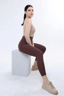 تایت اضافی اسپرت کمربند دار دور کمر بلند لیز نمیخورد کلفت راه‎راه برند crıtıcman کد 1649861891