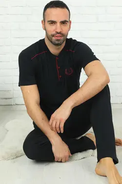 لباس راحتی آستین کوتاه سرمه ای مردانه برند rockhard کد 1649860149