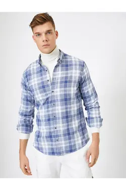 پیراهن چهارخانه مردانه برند Koton کد 1649830477