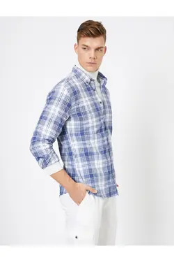 پیراهن چهارخانه مردانه برند Koton کد 1649830477