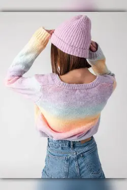 بلوز بافتنی نخی ابریشم سری برند TEORA FASHION کد 1649780047