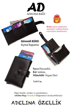 کیف پول جا کارتی چرم مشکی مردانه برند Newish Polo کد 1649233089