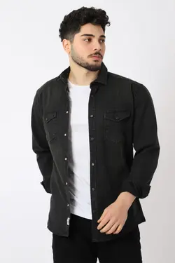 پیراهن جین دکمه‎دار دکمه دار ترکیبی برند Stilkombin کد 1649946726