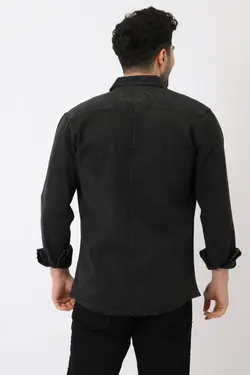 پیراهن جین دکمه‎دار دکمه دار ترکیبی برند Stilkombin کد 1649946726