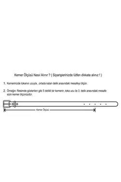 کمر کمربند جین مشکی چرم 4.5cm برند NESİL DERİ کد 1650121576