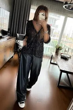 پیراهن پولک دوز مشکی برند Sohotique By P کد 1705400703