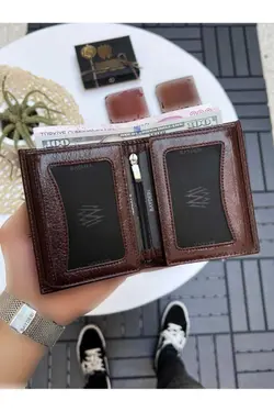 کیف پول جا کارتی بزرگ گشاد مردانه چرم اصل vocca برند bayderi کد 1707134656