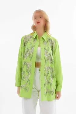 پیراهن برش گشاد پولک دوز زنانه برند Orfenegro کد 1708528177