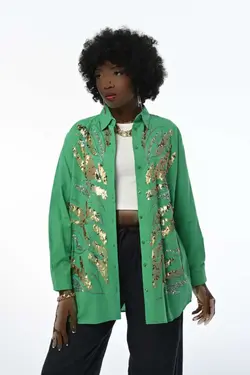 پیراهن گشاد پولک دوز زنانه برند Orfeo Negro کد 1708528138