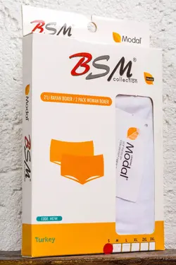 لباس زیر با کیفیت طبیعی بلند پنبه ای مودال سفید زنانه برند BSM کد 1650565631