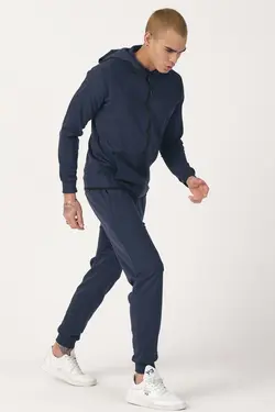 ست لباس راحتی کلاهدار کامل زیپدار برند KREPP کد 1650538089